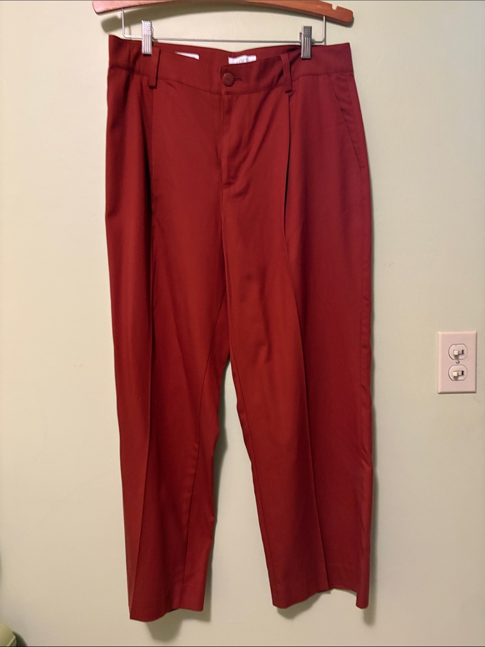 LOFT Women’s Burnt Orange Wide Leg High Rise Dress Pants - Size 8